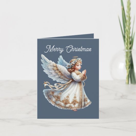 Cartes Pour Fêtes Annuelles Festif Noël Angel ajouter un message (Devant)