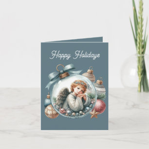 Cartes Pour Fêtes Annuelles Festif Noël Angel ajouter un message