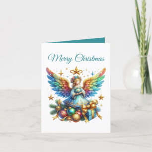 Cartes Pour Fêtes Annuelles Festif Noël Angel ajouter un message