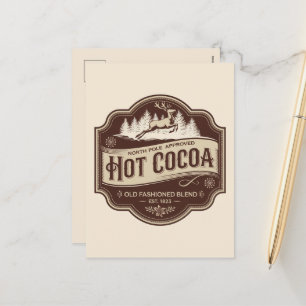Cartes Pour Fêtes Annuelles Festif Noël chaud cacao ajouter le message