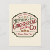Cartes Pour Fêtes Annuelles Festif Noël entreprise de pain d'épices ajouter le (Devant)