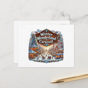 Cartes Pour Fêtes Annuelles Festif Noël hiver merveilleux carnaval