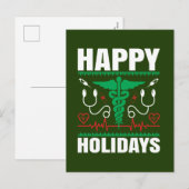 Cartes Pour Fêtes Annuelles Festif Noël Joyeux Noël Infirmière (Devant / Derrière)