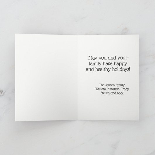 Cartes Pour Fêtes Annuelles Festif Noël Noël Noël Holly Wreath Monogramme (Intérieur)