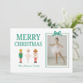 Cartes Pour Fêtes Annuelles Festif Noël Nutcracker Photo (Debout devant)