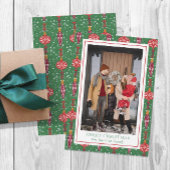 Cartes Pour Fêtes Annuelles Festif ornements de Noël Motif Photo