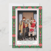 Cartes Pour Fêtes Annuelles Festif ornements de Noël Motif Photo (Devant)