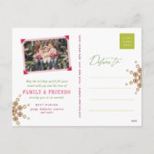 Cartes Pour Fêtes Annuelles Festif Red Green Merriest Christmas Star moderne (Dos)
