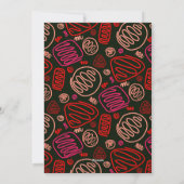 Cartes Pour Fêtes Annuelles Festif Red One line art Noël Famille Photo (Dos)