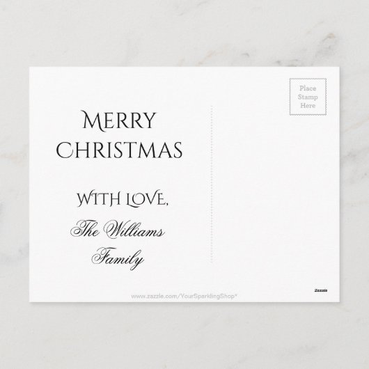 Cartes Pour Fêtes Annuelles Festif Rouge brillant lumières de Noël Kaleidoscop (Dos)