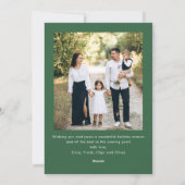 Cartes Pour Fêtes Annuelles Festif Sage vert Noël Bow Ribbon 2 Photo (Dos)