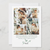 Cartes Pour Fêtes Annuelles Festif Sage vert Noël Bow Ribbon 5 Photo (Dos)