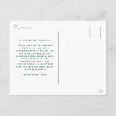 Cartes Pour Fêtes Annuelles Festif vert Noël plaid une photo (Dos)