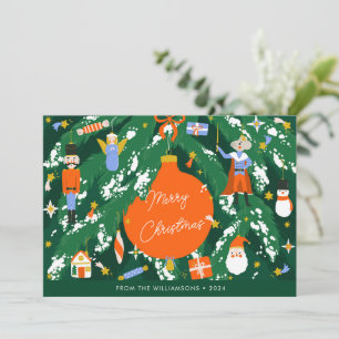Cartes Pour Fêtes Annuelles Festif Whimsical de Noël Nutcracker