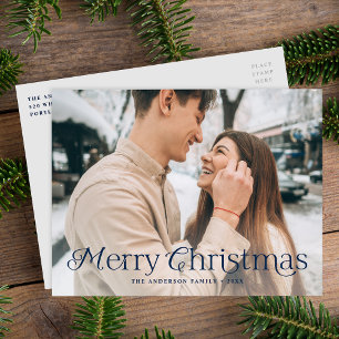 Cartes Pour Fêtes Annuelles Festin Elegance Marine Joyeux Noël Photo