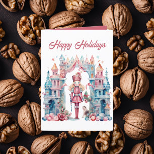 Cartes Pour Fêtes Annuelles Festin Noël aquarelle noisette ajouter du texte