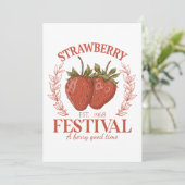 Cartes Pour Fêtes Annuelles Festival de la Fraise (Debout devant)