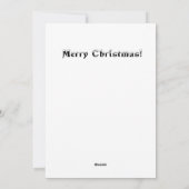 Cartes Pour Fêtes Annuelles Festivals Chritsmas Simple Moderne Wintery Joyeux (Dos)