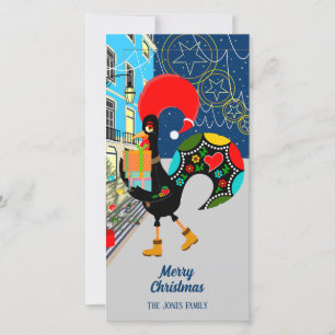 Cartes Pour Fêtes Annuelles Festivals de Noël avec le coq portugais