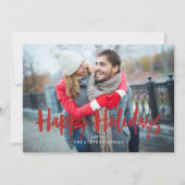 Cartes Pour Fêtes Annuelles Festive Bows Happy Holidays Photo (Devant)