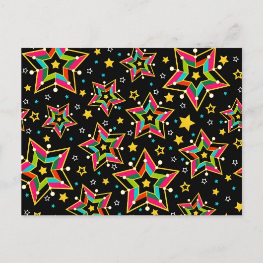 Cartes Pour Fêtes Annuelles Festive Bright Merry Holiday Star (Devant)