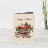 Cartes Pour Fêtes Annuelles Festive Campagne Noël (Devant)