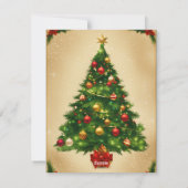 Cartes Pour Fêtes Annuelles Festive Cheer : Noël et voeux de Nouvel An (Dos)