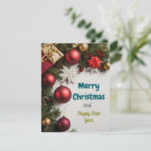 Cartes Pour Fêtes Annuelles Festive Cheer : Noël et voeux de Nouvel An (Debout devant)