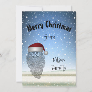 Cartes Pour Fêtes Annuelles Festive Chritsmas Party Funny mignon Santa Claus