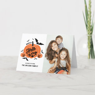 Cartes Pour Fêtes Annuelles Festive Citrouilles Éffrayants Happy Halloween pho