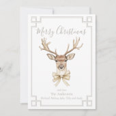 Cartes Pour Fêtes Annuelles Festive des cerfs de forêt (Devant)