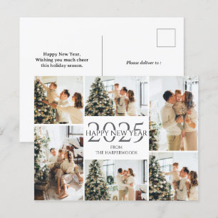 Cartes Pour Fêtes Annuelles Festive Élégant Joyeux Nouvel An 6 Photo