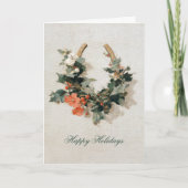 Cartes Pour Fêtes Annuelles Festive Equestrian Business Photo Noël (Devant)