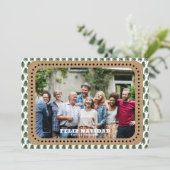 Cartes Pour Fêtes Annuelles Festive FELIZ NAVIDAD sapin de Noël Photo (Debout devant)