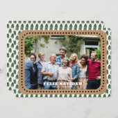 Cartes Pour Fêtes Annuelles Festive FELIZ NAVIDAD sapin de Noël Photo (Devant / Derrière)