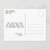 Cartes Pour Fêtes Annuelles Festive Happy 2023 Snowflake hiver (Dos)