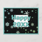 Cartes Pour Fêtes Annuelles Festive Happy 2023 Snowflake hiver (Devant)