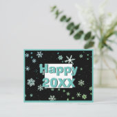 Cartes Pour Fêtes Annuelles Festive Happy 2023 Snowflake hiver (Debout devant)
