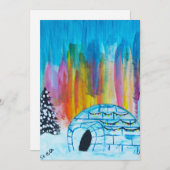 Cartes Pour Fêtes Annuelles Festive Igloo (Devant / Derrière)