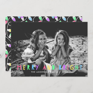 Cartes Pour Fêtes Annuelles Festive Joyeux et brillant unique photo Noël