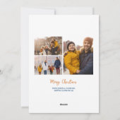 Cartes Pour Fêtes Annuelles Festive Joyeux Noël 4 Photo (Dos)
