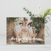 Cartes Pour Fêtes Annuelles Festive Merry And Bright Christmas (Debout devant)