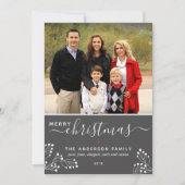 Cartes Pour Fêtes Annuelles Festive Merry Christmas Holiday Photo Card (Devant)