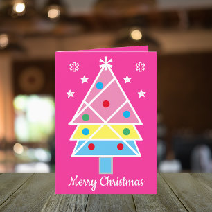 Cartes Pour Fêtes Annuelles Festive Modern & Artsy Nom de famille Mignonne Noë