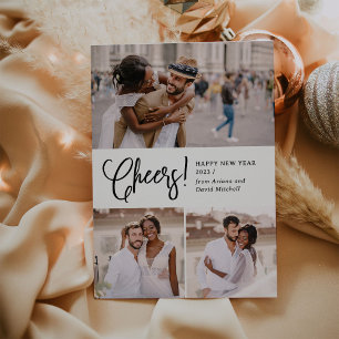 Cartes Pour Fêtes Annuelles Festive Multi Photo Bonne année