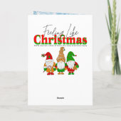 Cartes Pour Fêtes Annuelles Festive Noël à la maison (Dos)