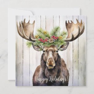 Cartes Pour Fêtes Annuelles Festive Noël à l'orignal
