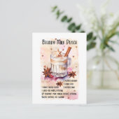 Cartes Pour Fêtes Annuelles Festive Noël Brandy Milk Punch recette (Debout devant)