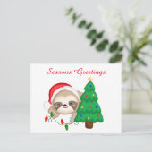 Cartes Pour Fêtes Annuelles Festive Noël paresse ajouter salutation (Debout devant)