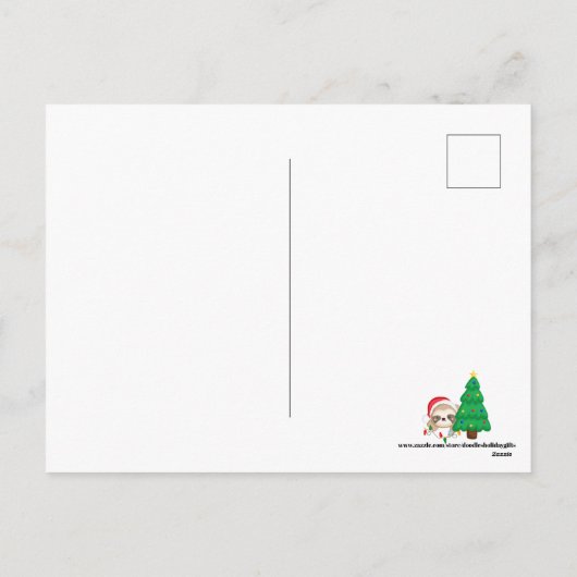Cartes Pour Fêtes Annuelles Festive Noël paresse ajouter salutation (Dos)